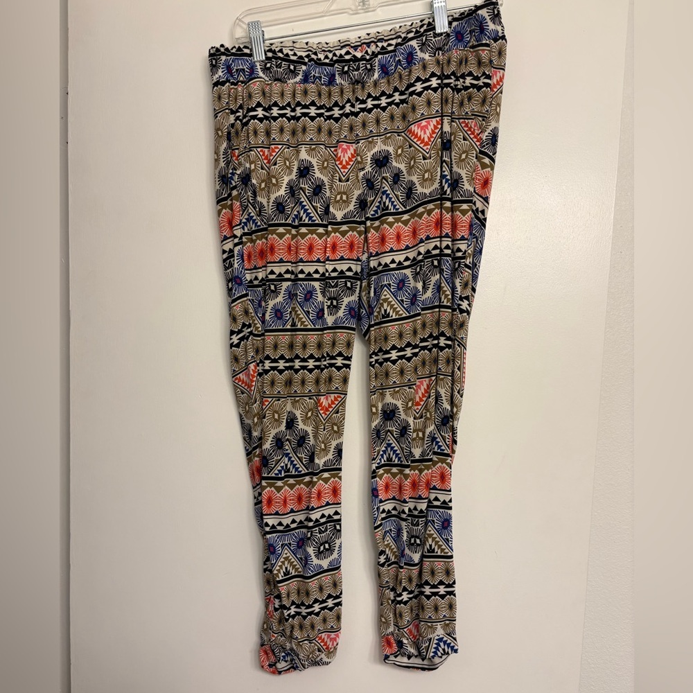 Old Navy Brand Multi-colored Lightweight Rayon Pants Women Size Large